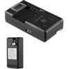 Generico Caricabatteria Per Fotocamera - Caricatore Rapido Doppio USB, Stazione Di | Ricarica Per Display LCD Caricatore Da Viaggio Con Adattatore Digitale A Due Slot | Caricabatterie Sostitutivo Compatto E Sot