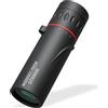 Generic Binocolo portatile, 3000 x 25 mm, monoculare professionale HD a fuoco lungo, per adulti, adatto per campeggio e caccia all'aperto, colore: nero