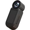Lapiglo Action Camera 4K magnetica indossabile per mini Body Cam 4K Action (nero) | Corpo in ABS leggero, fattore indossabile, facile da trasportare, colori bianco e nero, formato portatile