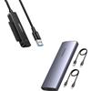 UGREEN Case SSD M.2 NVMe PCIe USB C 3.2 Gen 2 10Gbps Adattatore SATA USB 3.0 per SSD HDD 2