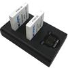 Dot.Foto NB-6L, NB-6LH Premium 1000mAh Batteria (x2) & CB-2LYE tipo Doppio Caricabatterie USB LCD per Canon PowerShot SX500 IS, SX710 HS, SX700 HS, SX520 HS, SX530 HS, SX280 HS, SX260 HS, SX170 IS