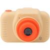 Akozon Fotocamera Digitale con Scheda 32G Doppia Lente Ad Alta Definizione 1080P Zoom 8X USB Ricaricabile per Rosa (Beige)
