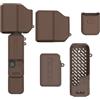Honbobo Custodia in silicone per DJI Osmo Pocket 4P, Protezione Copertura Protezione Custodia Copertura in silicone per DJI Osmo Pocket 4P (Brown)