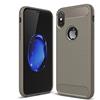 TTNAO Custodia Lanpangzi for iphone X Cover TPU Flessibile Lusso Case Fibra di Carbonio Design Anti Graffio Protettivo Bumper Custodia - Rosso