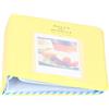 Tbest 64 Tasche Case di Archiviazione Fotografica Durevole PVC Mini Album Book Tiene Immagini per 9 3in Foto di Dimensioni Compatte 14x11x2,5 Cm (Pomelo Yellow)