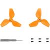 Generico Eliche per il drone DJI NEO, sostituzione elica drone per DJI NEO, fotocamera volante tascabile 2016S colore eliche accessori ala drone leggero (Arancione 1 coppia)