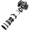 Gonetre Fotocamere Digitali e Accessori Bianco 420800mm Apertura F 8.316 Telescopio con Messa a Fuoco Manuale Completa Teleobiettivo Zoom per Fotocamera con Attacco EF‑S Obiettivo