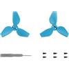 Generico Eliche per il drone DJI NEO, sostituzione elica drone per DJI NEO, fotocamera volante tascabile 2016S colore eliche accessori ala drone leggero (Blu 1 coppia)