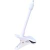 Generic Supporto flessibile a clip per baby monitor, supporto regolabile a collo d'oca per telecamere di sicurezza, universale, bianco