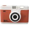 Generic Fotocamera Digitale 1080P, Videocamera Digitale Portatile ABS Zoom Digitale Multifunzionale 8X Schermo da 2,4 Pollici per la Fotografia (BROWN)