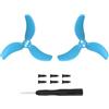 Generico Colore Eliche di ricambio Prop pale con viti per DJI Avata 2, si adatta per DJI Avata 2 Accessori (blu 1#)