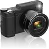 Goshyda Fotocamera Digitale 4K, Fotocamera per Vlogging con Messa a Fuoco Automatica da 48MP con Flip Screen da 3, Zoom Ottico 5X Zoom Digitale 8X, Piccola Videocamera Compatta per