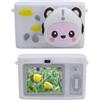 Luocute 1080p Videocamera a Doppia Fotocamera HD con Funzione Selfie, Fotocamera Digitale a Fuoco Automatico con Zoom Digitale 8x, Luce di Riempimento a LED, Riproduzione Musicale, (WHITE)