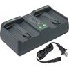 Wasabi Power Dual battery charger for Nikon mh-26, mh-26aak, en-el18, en-el18 a, en-el18b (con adattatore per Canon lp-e4, lp-e4 N)