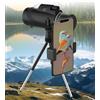 Generic Binocolo 10 x 40 con adattatore per smartphone e treppiede, binocolo ad alta potenza con prisma a tetto per adulti, nero con cinturino da collo, per bird watching, caccia, viaggi