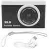Goshyda Fotocamera Digitale, Fotocamera per Vlogging da 50 MP 1080P con Messa a Fuoco Automatica con Schermo da 2,4 Pollici, Zoom Digitale 8X, Luce di Riempimento, Videocamera (BLACK)