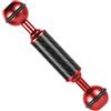 FEICHAO 1 doppia testa a sfera D20mm 5-12 braccio di estensione Asta di galleggiamento per immersioni compatibile con accessori GoPro Connection (5 pollici, rosso)