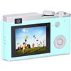 Annadue Fotocamera Digitale, Fotocamera per Vlogging HD da 48 MP 1080P con Doppio Obiettivo Anteriore/posteriore, Fotocamera Digitale Punta e Scatta con Messa a Fuoco Automatica (verde