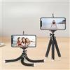 Generic Mini treppiede flessibile, in spugna, pieghevole, per cellulare, portatile, regolabile, per registrazione video, streaming live, riprese in viaggio all'aperto