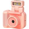 Giwnhvx Mini fotocamera in stile SLR con sensore CMOS, flash integrato e stazione di ricarica portatile. Videoregistratore DV 1080P con display LCD.