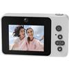 Sxhlseller Camera Digitale 1080p con Foto da 12 MP, Lente Doppia, Messa a Fuoco Automatica, Schermo da 2,4, Campe Selfie HD Compatta per Bambini, Principianti, Viaggi e Fotografia (WHITE)