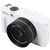 Jiawu Fotocamera Digitale, Fotocamera per UHD 5K con Messa a Fuoco Automatica, Zoom Digitale 18X da 75MP, Schermo Ribaltabile da 3 pollici, Flash, per Fotografia e Video (BLACK) (WHITE)