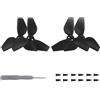 Generico Eliche per il drone DJI NEO, sostituzione elica drone per DJI NEO, fotocamera volante tascabile 2016S colore eliche accessori ala drone leggero (Nero 2 coppie)