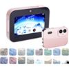 Zunate Fotocamera Digitale 4K, Videocamera per Videocamera da 64 MP con Touchscreen HD da 3 Pollici da 60 Fps Vlog Piccolo Punto della Fotocamera e Scatta Camara Mp3 Mp4 per la Musica