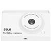Annadue Fotocamera Digitale per Fotografia, Fotocamera Posteriore e Anteriore HD 1080P con Schermo da 2,4 Pollici, Zoom 8X, Filtro, Riproduzione MP3, Fotocamera per Vlogging da 50 MP per