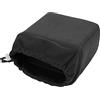 Xiuganpo Borsa Fotografica Imbottita, Custodia Antiurto Impermeabile con Coulisse per Fotocamera DSLR, Materiale Nylon, 20x18x10 Cm (BLACK)