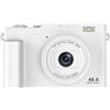 Sxhlseller Camera Digitale 1080p con Lenti Doppie da 48 MP, Zoom Ottico 15x, Flash LED, Trasferimento WiFi, Videocamera HD Compatta per Viaggi e Fotografia Quotidiana (WHITE)