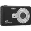 Jectse Fotocamera Digitale, 16x Zoom Ottico 4k Anti -screma Videocamera con Luce di Riempimento, per Fotocamera a Punto Piccolo Portatile da 50 MP per Bambini Adolescenti (Nessuna
