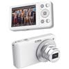 Sxhlseller Camera Digitale 4K 64 MP con Zoom Ottico 10x, Schermo da 3 Pollici, Trasferimento WiFi, Autofocus, Zoom Digitale 2x, Flash, Fotocamera Compatta per Fotografia e Vlogging (WHITE)