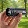 Generic Telescopio monoculare compatto, 10 x 25, per sport, campeggio, viaggi, leggero, con custodia, nero