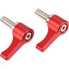 Fotga 2 viti in metallo M5 L a forma di pollice per guida da 15 mm Follow Focus Matte Box Base Rig (rosso)