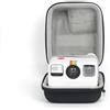Rieibi Custodia rigida da viaggio per fotocamera Polaroid Go Instant Mini, in EVA, per fotocamera Polaroid Go 9035/9071/9070, con tracolla e tasca per accessori, colore nero