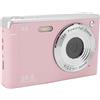 Generic Camera Digitale, AF Autofocus 4K 50mp COMPACT Digital Chamber 2,8 Pollici per il Ritratto (PINK)