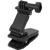 Tomantery Clamp/Holder per Zaino per Fotocamera Supporto a Rotazione Magnetica per Appassionati di Action Cam, Clamp/Holder in Plastica in Silicone per Action 5Pro con Magnete, Piastra Adesiva in