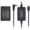 Andoer PD Cavo USB Type-C a DR-E17 Dummy Batteria Accoppiatore DC LP-E17 Ricambio per Canon EOS M3 M5 M6 fotocamere digitali mirrorless