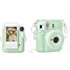 Rieibi Custodia trasparente compatibile con Fuji Instax Mini 12, custodia rigida per fotocamera istantanea Fujifilm, tasca per foto e tracolla