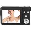 Annadue Fotocamera Digitale, Fotocamera Zoom Compatta 4K 64M HD 18X con Messa a Fuoco Automatica, Schermo da 2,8 Pollici, Cavo USB, Memoria da 256 GB, Batteria Al Litio X 1, da Viaggio