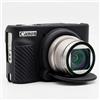 Aiyraa Custodia per Canon PowerShot SX740 HS Custodia in silicone per SX740/SX730 HS, antigraffio con copertura per obiettivo rimovibile, perfetta vestibilità per fotocamera Canon SX740 HS (nero)