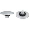Generic Pulsante di scatto della fotocamera, confezione da 2 pulsanti di scatto morbidi in rame puro, convesso, adatto per Nikon per Fujifilm e fotocamera Leica DSLR/SLR, argento