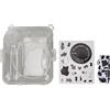 Ailgely Kit Custodia per Fotocamera Istantanea Custodia Protettiva per PC Trasparente con Tracolla per Mini 12 (Mucca da latte)