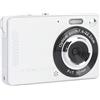 Tbest 50 MP 1080p Digital Camera HD Screen Focus Auto Focus Camera Compatta per Student Girl Boy Support Fino a 64 GB (SILVER)