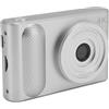 Sxhlseller Fotocamera Digitale 48MP 4K Point and Shoot Videocamera con Schermo TFT da 2,4 Pollici, Fotocamera SLR con Messa a Fuoco Automatica per Fotografie di Viaggio (SILVER)