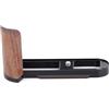 PLCPDM Impugnatura standard per impugnatura della fotocamera Manico in legno Mano Accesso rapido alla batteria Base protettiva in alluminio Fotocamera in legno leggera migliorata