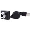 HAKIDZEL Webcam per Computer Portatile USB Messa a Fuoco Manuale | Collegamento Immediato, Lente Orientabile e Controllo Automatico del Guadagno, per Lezioni in Diretta, Nero