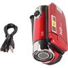 EVTSCAN Camera digitale 1080p 16MP HD 16x Zoom Anti Sket Holdhell LED LED LED LED (Red)