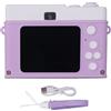 Pilipane Fotocamera digitale con giochi per giocatori mp3 riempiono la luce 1080p da 48 MP HD da 2,0 pollici a colori TFT Screen Anti -Shake 800MAH 8X Digital Zoom Camera per viaggi (Viola)